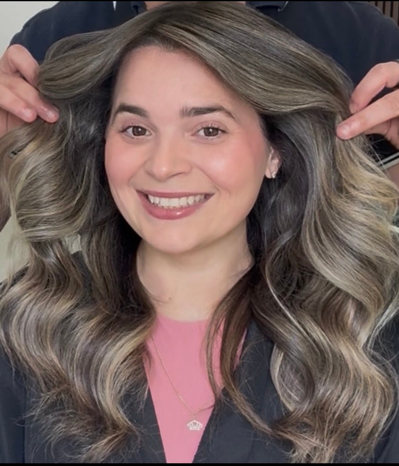 Cool dimensional bronde waves by RG Hair by Rey