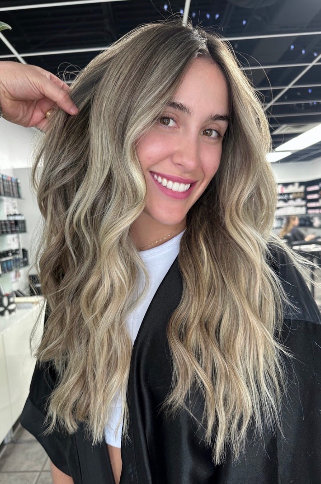 Dimensional blonde waves by RG Hair by Rey