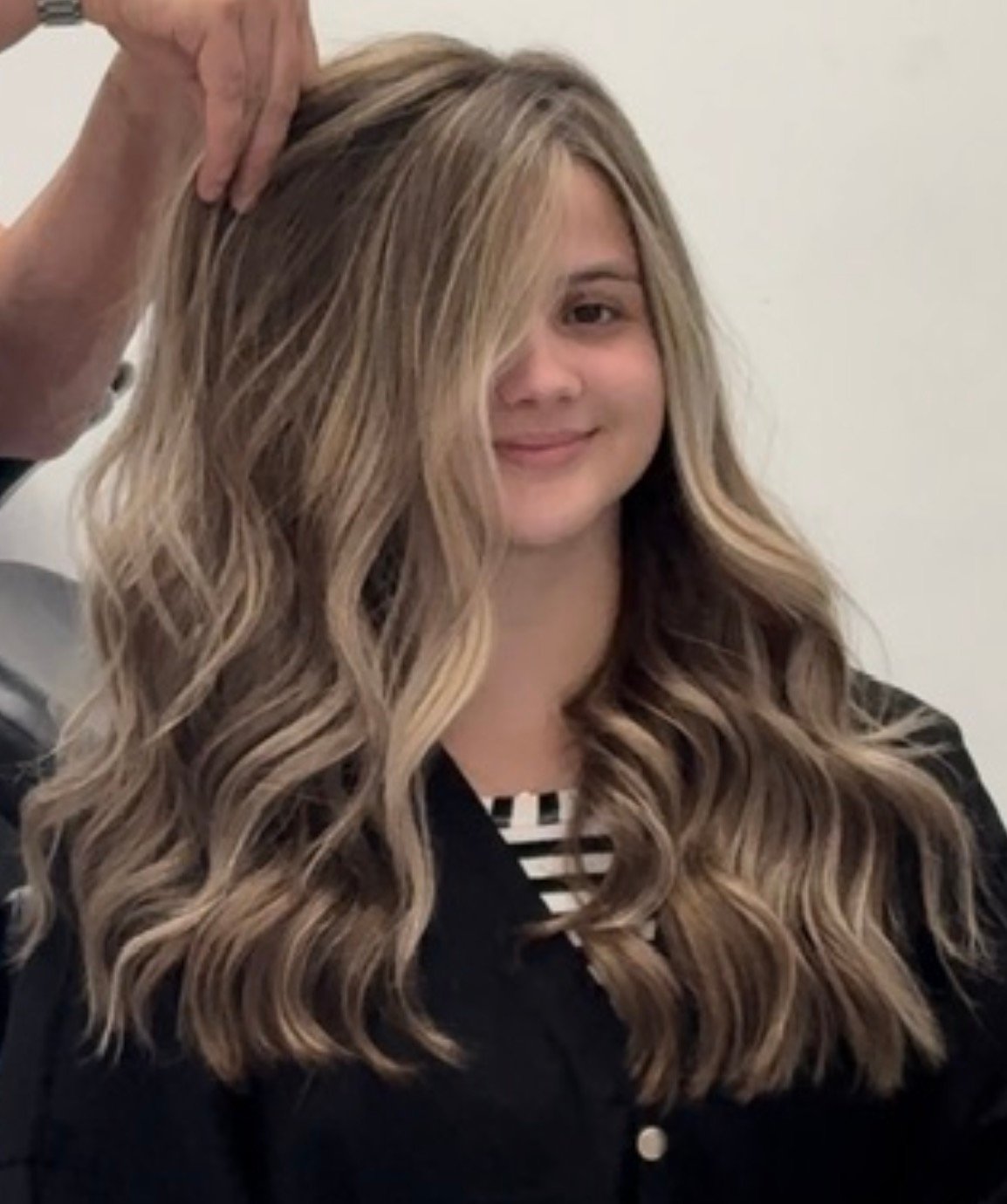 Honey bronde waves by RG Hair by Rey